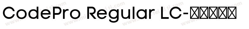 CodePro Regular LC字体转换